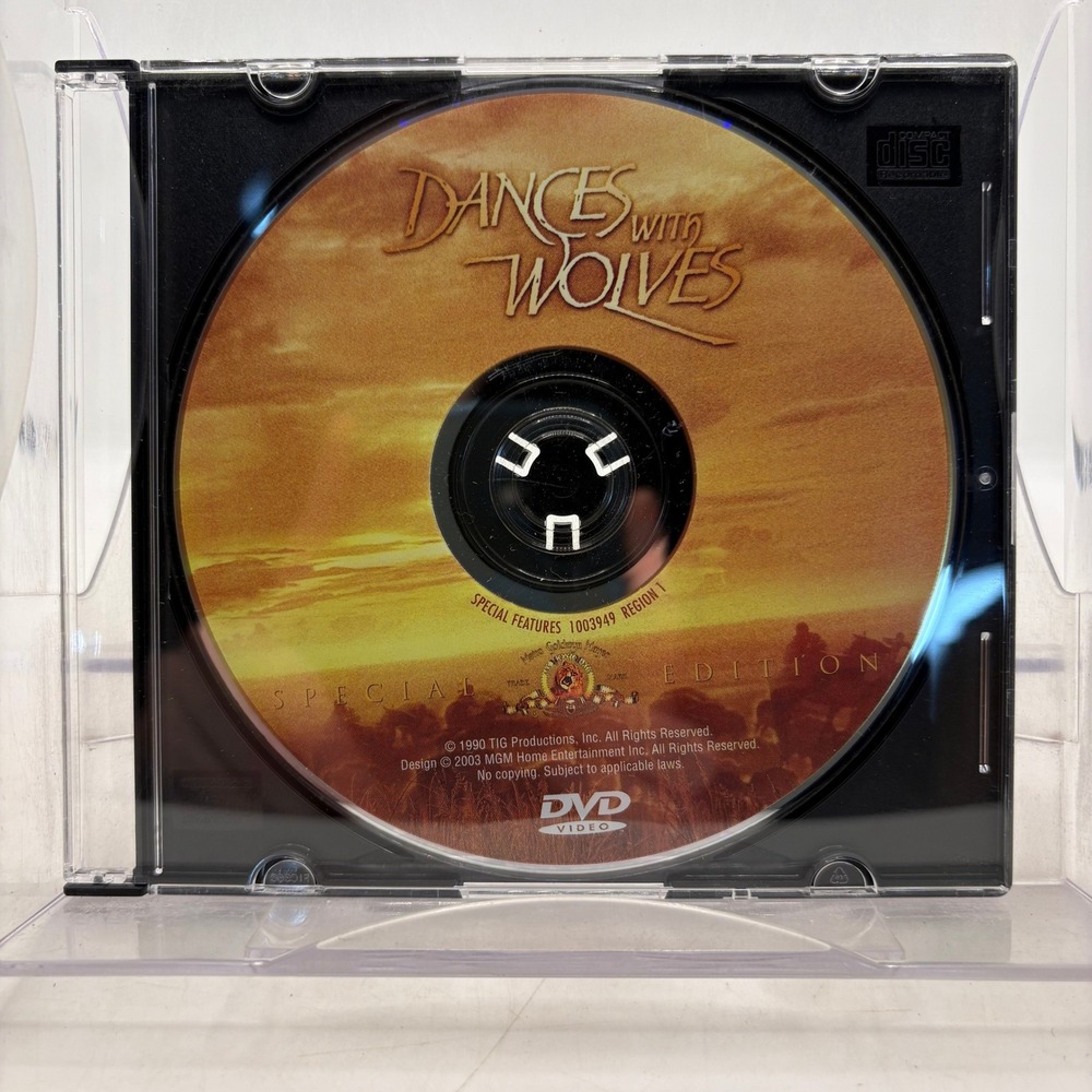 Dances With Wolves DVD Special Edition 2003 MGM Region 1 Kevin Costner 1003949